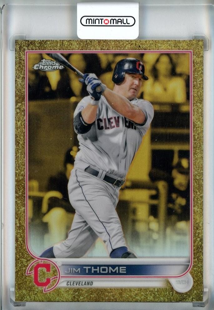 2022 Topps Gilded Collection Jim Thome Chrome Gold Etch Refractor /99