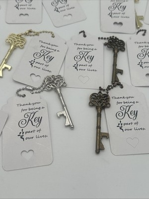 Wedding Guest  Thank You For Being A Key Part of our Wedding Favor  Lot Of 20