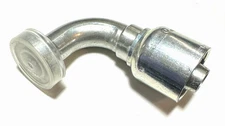 Parker 90° Elbow 3/4" SAE Code 61 Flange Head to 3/4" Hose Hydraulic Fitting