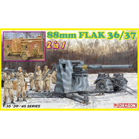 88Mm Flak 36/37 2 In 1 Kit 1:35 Dragon Kit Mezzi Militari -D- Neues Modell