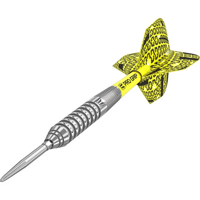 Target Darts Shane Mc Guirk G1 - Dardi In Acciaio 90% Tungsteno 23g - Swiss Point - Set Completo Con Alette E Astine Pro