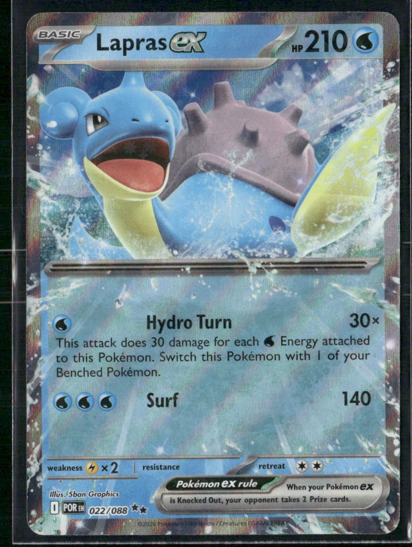 Lapras ex 022/088 Double Rare Perfect Order
