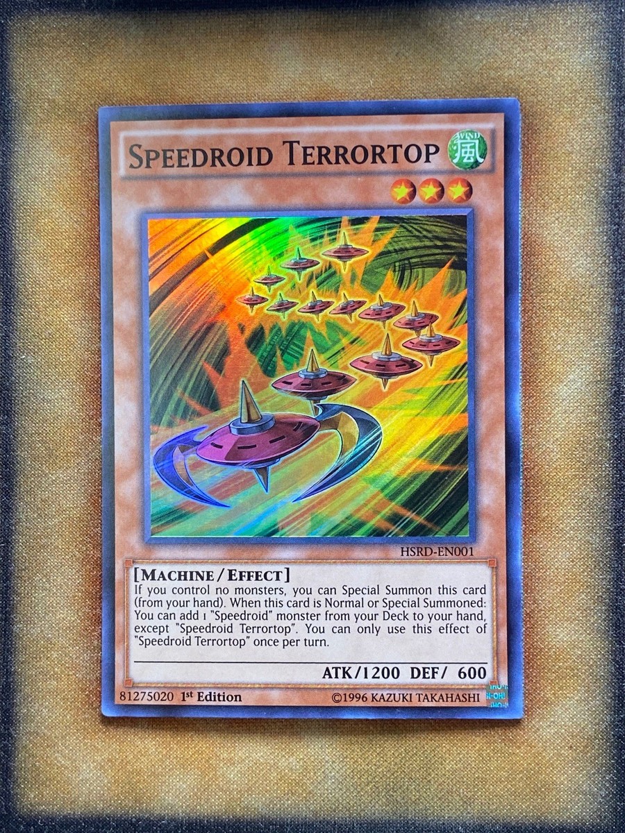 Yugioh Speedroid Terrortop HSRD-EN001 Super Rare 1st Ed NM
