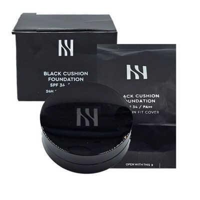 HERA Black Cushion Foundation SPF34 PA++ Korean Makeup 21N1 23N1 15g+Refill15g