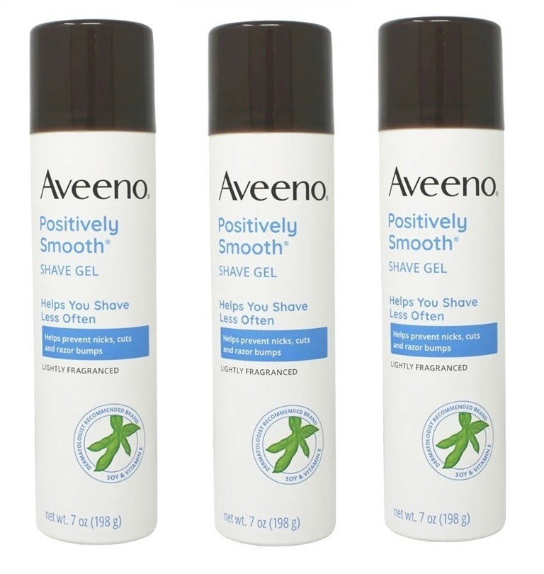 BL Aveeno Shave Gel Positively Smooth Lightly Fragranced 7oz
