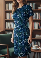 Tory Burch Short Sleeve Silk Sheath Dress Preppy Career Office Wardrobe Staple 2