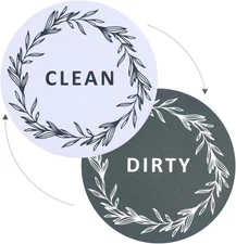 Dishwasher Magnet Clean Dirty Sign, Reversible Double Sided Clean Dirty Magnetic