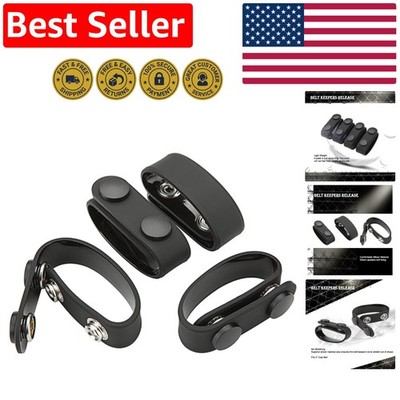 Versatile Silicone Belt Keepers - Double Snap Design for 2¼'' Duty Belts, 4-Pack