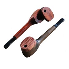 Pipa de madera exótica de 4,5" con tapa giratoria - Pipa de fumar artesanal americana