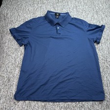 Calvin Klein Blue Polo Shirt Short Sleeve Men's Size XL 100 Cotton