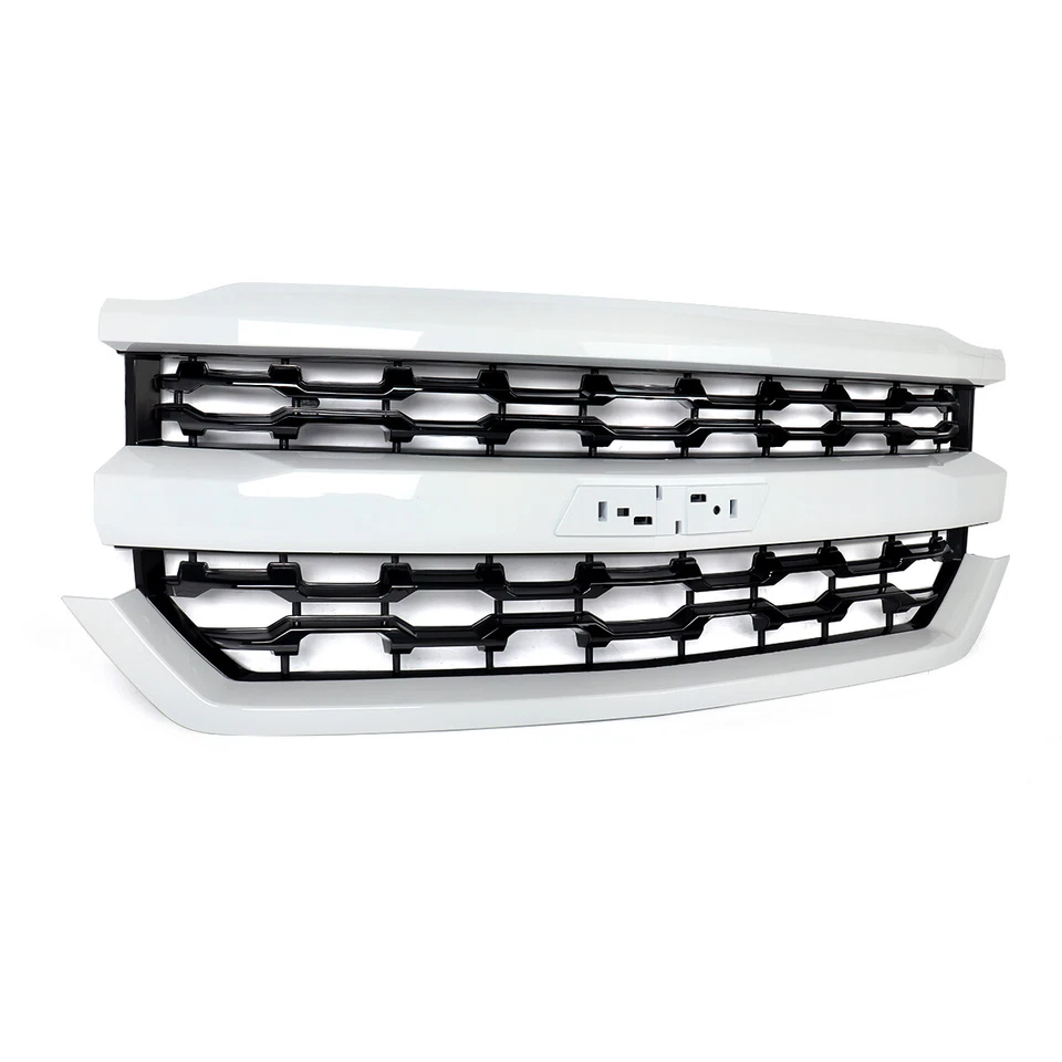 Fit 2016-2018 Chevrolet Silverado 1500 LTZ Summit White Front Bumper Grille New Foto 4 de 4