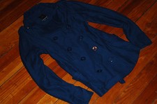 Women's Obey Propaganda Dark Navy Double Breasted Peacoat (medium, 8)