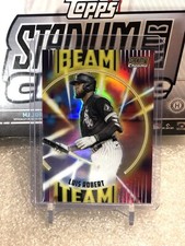 Louis Robert Jr. 2022 Stadium Club Chrome GOLD Beam Team Refractor #’d /50...