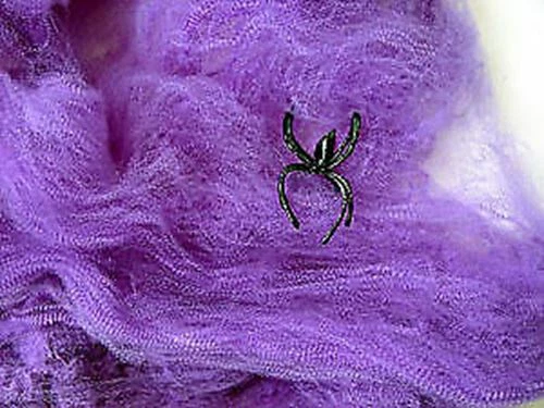 Spider Web With Spiders Halloween Decoration Stretchy Craft Cobweb Cob Party - Picture 9 of 10