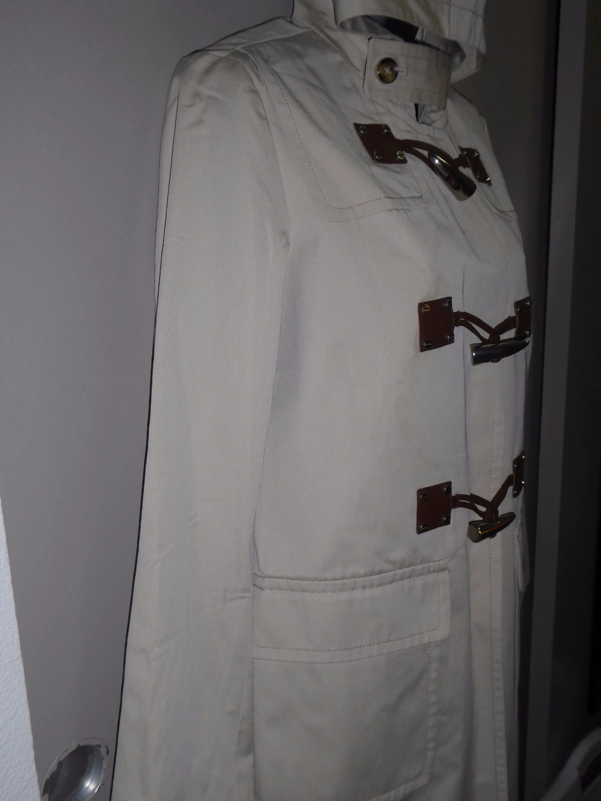 MICHAEL BY MICHAEL KORS TRENCH DONNA CON CAPPUCCIO BEIGE TAGLIA SMALL