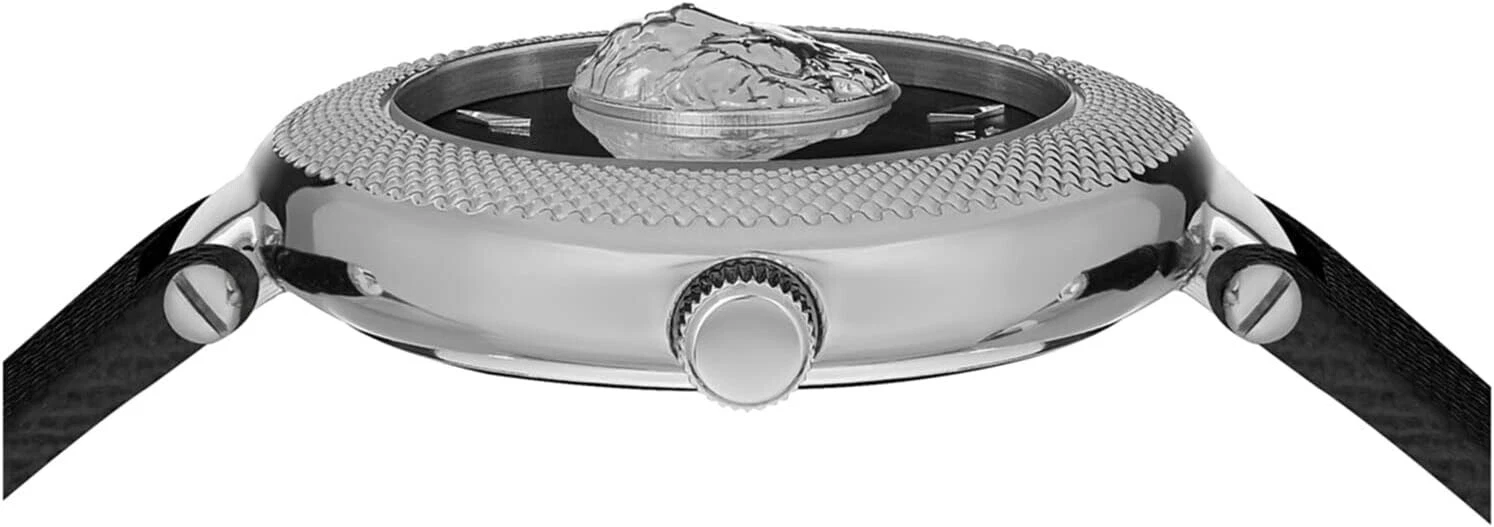 Orologio donna Versace Brick Lane collezione Lion quadrante Sunray pelle nero 36 mm