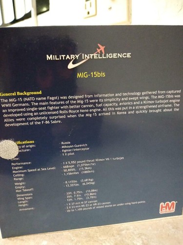 Hobby Master 1:72 HA2408 World MiG-15 Series (Brand New, Factory Sealed) - Picture 4 of 7
