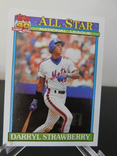 1991 Topps 40 Years Of Baseball All Star Darryl Strawberry All Star 