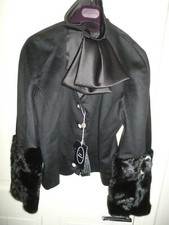 Ivan Montesi Cashmere Mink Fur Jacket, It 48 / Uk 16, Rrp +£4500, Made In Italy