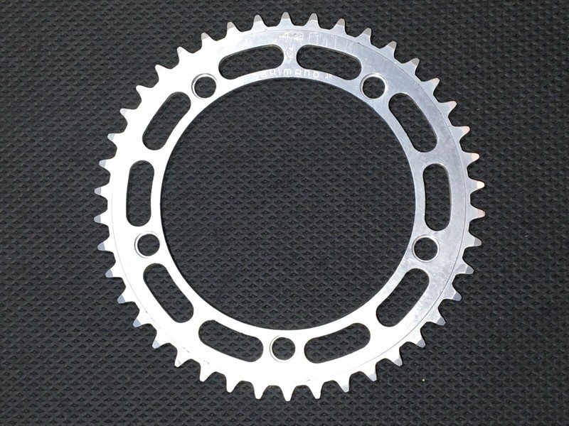 Shimano Dura Ace 42t retro vintage silver road bike chainring (130 BCD) 5 Arm