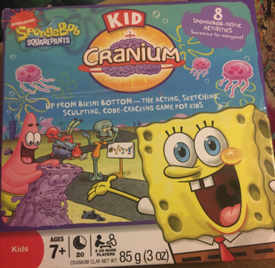 Nickelodeon Spongebob Squarepants Kid Cranium Board Game, Ages 7 And Up
