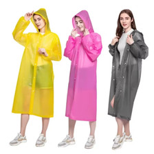 Waterproof Jacket Men Women Raincoat Rain Coat Hooded  Rainwear Poncho Trench