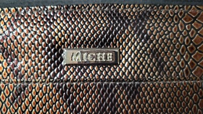 MICHE Classic Bronze Snakeskin Purse Shell, NWOT