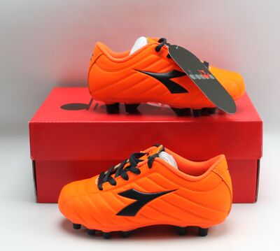 orange and black football cleats youth