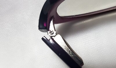 Joan Rivers Black Fuchsia Lucite Frames Glasses Readers VTG Joan Rivers Black Fuchsia Lucite Case Cloth Frames  main image 4