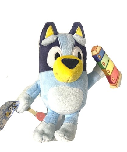 NWT Moose Toys Bluey Friends Bluey W/Magic Xylophone 8" Plush Cartoon Dog - Picture 4 of 10