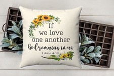 Home Decor, throw pillows, decorative pillows, Christian, pillowcase and insert