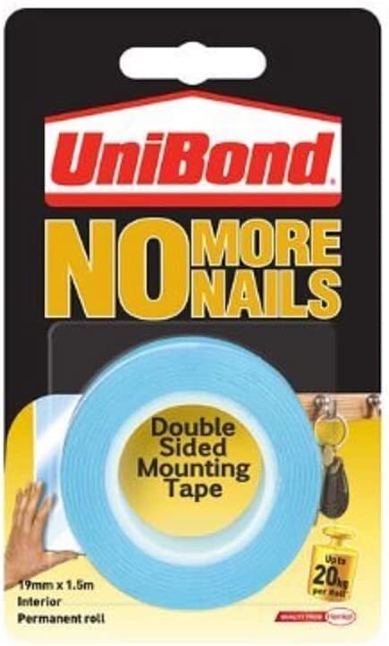 3 x Unibond - No More Nails Roll Original Permanent 19mm X 1.5m