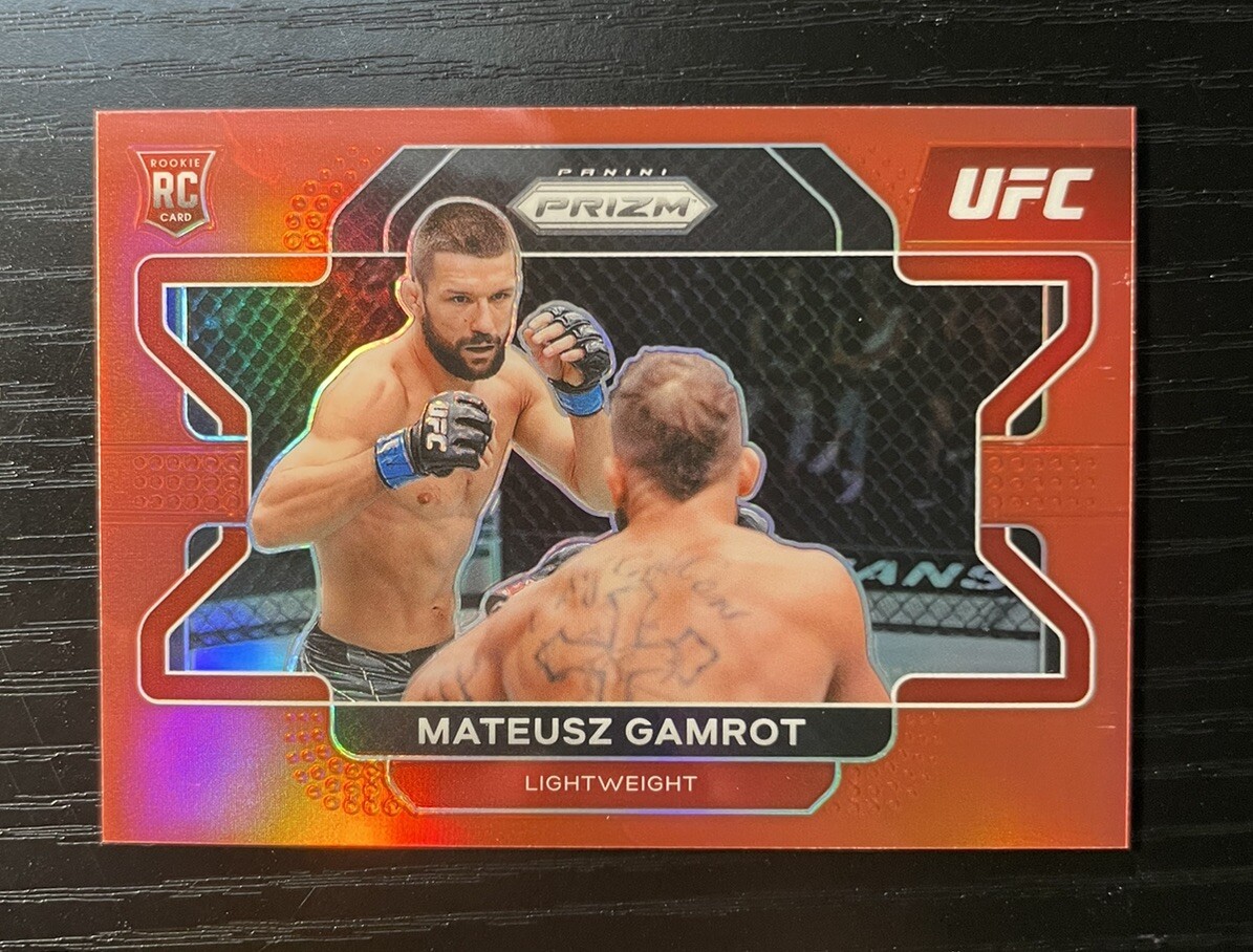 2022 Panini Prizm UFC Mateusz Gamrot Red RC /299 SP #66