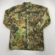 Cabela's Jacket Men 20 Hunting Outdoor Gear Camouflage Lined Button Up Green