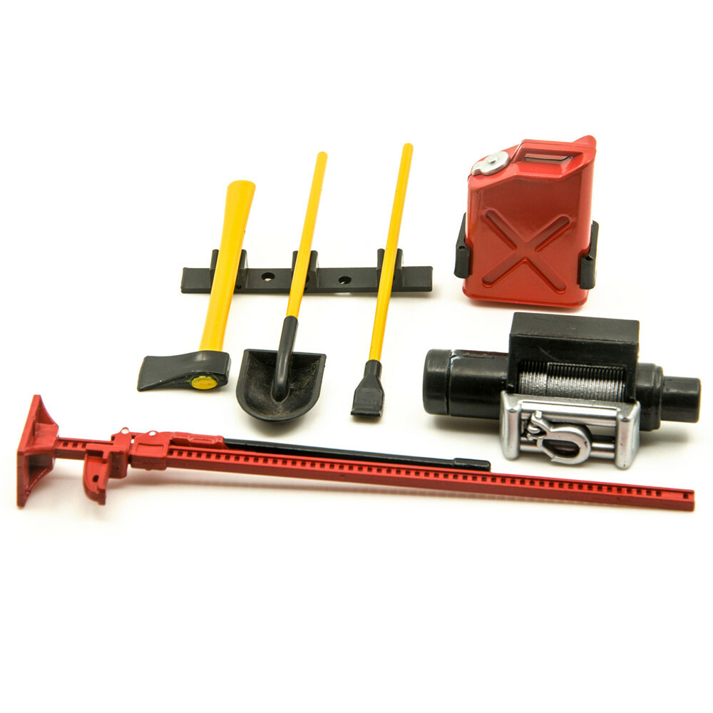 6pcs RC Decoration Tool Simulation Tools RC Accessories for 1:10 RC Rock Crawler
