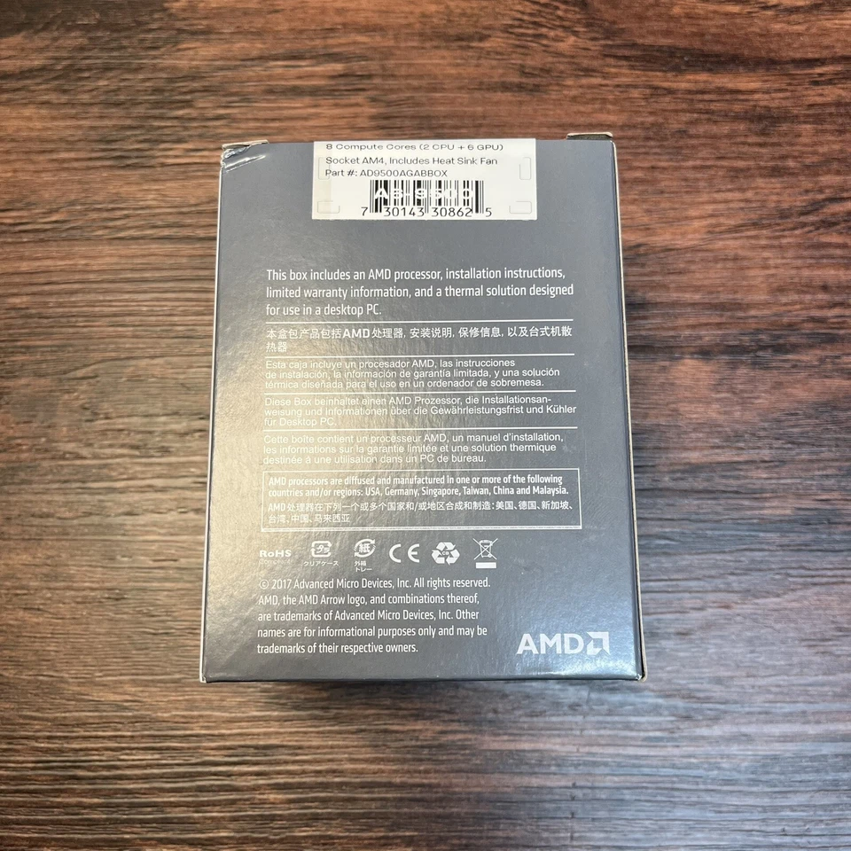 AMD A6-9500 AM4 Desktop CPU With Cooler New Sealed - Image 3 of 4