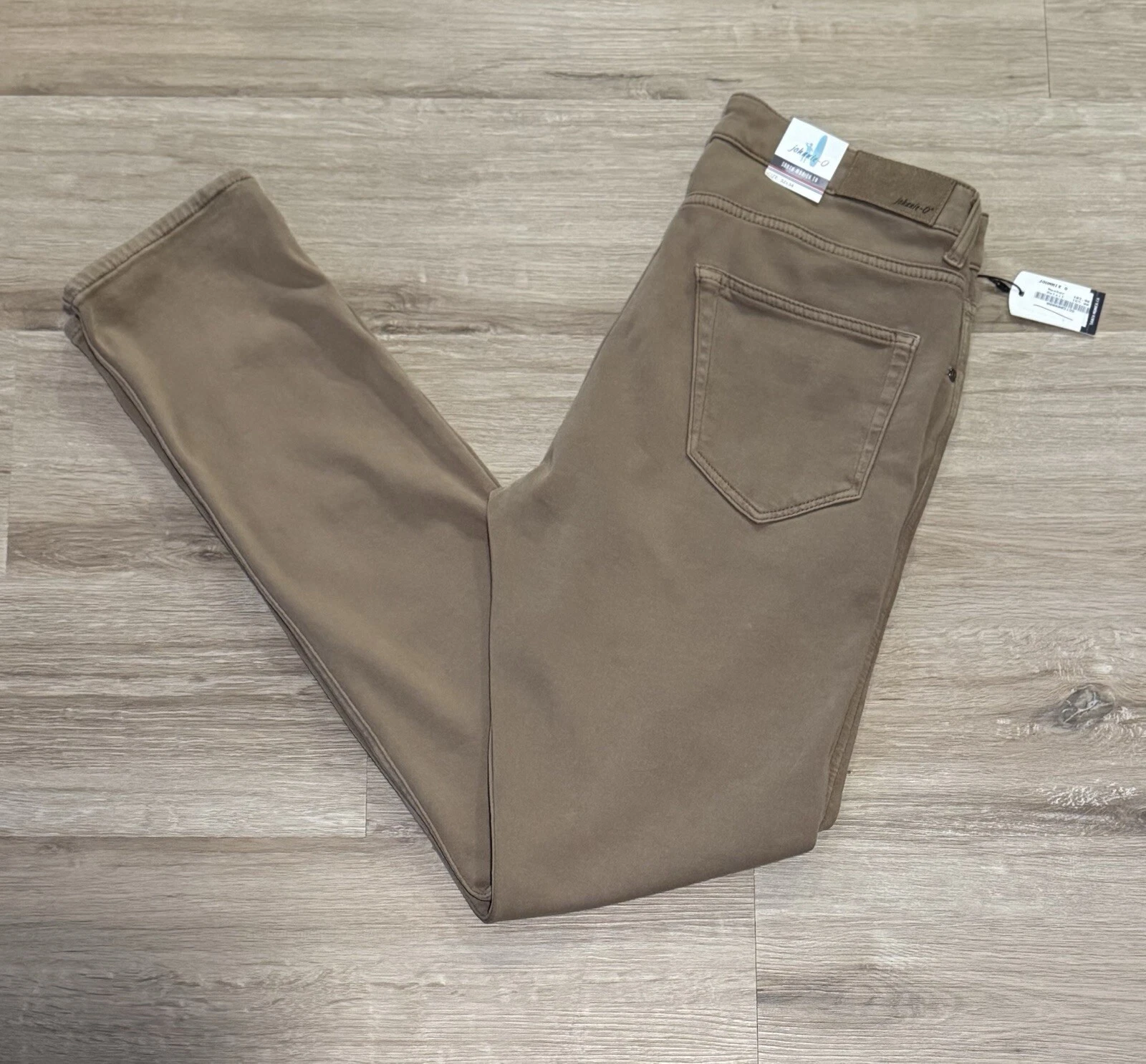 Johnnie-O Terry 5-Pocket Pant Khaki Brown Size 32x34 NWT MSRP $178