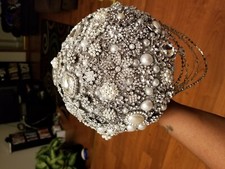 Wedding bouquet brooches crystal