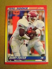 Barry Foster 308 Score 1990 NFL Football Card