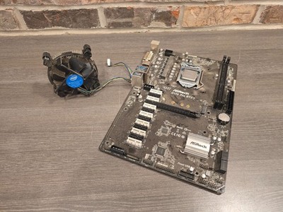 ASRock H110 Pro BTC+ Intel LGA 1151 DDR4 Motherboard with Celeron G3900 2.80GHz