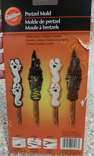 Wilton Pretzel Candy Mold Haunted Halloween Mold