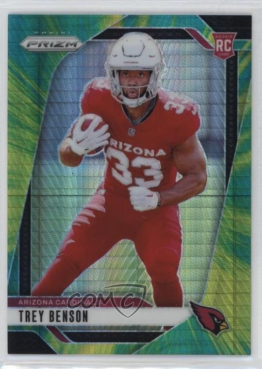 2024 Panini Prizm Rookies Hyper Prizm 71/180 Trey Benson #392 Rookie RC 0z95