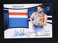 2024 Panini Immaculate Premium Blue 13/25 Ajay Mitchell #PPA-AJM Patch Auto 1d59