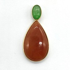 Jewelry Pendant Head Jade 7.9ct Gold 1086342