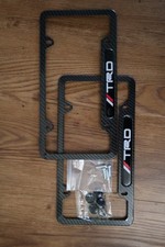 Toyota Trd Carbon Fiber Style License Plate Frames Set Of 2 Hardware Included