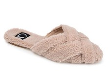 Journee Collection Women's Faux Fur Sereena Slipper Pink 8
