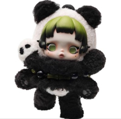 POP MART SKULLPANDA Lazy Panda Plush Pendant Doll Limited 2025 New