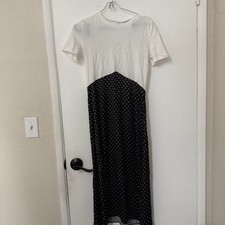 Zara Polka Dot Shirt Dress Size Small