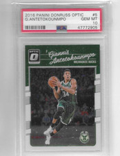 2016-17 Panini Donruss Optic #5 Giannis Antetokounmpo Bucks PSA 10 MINT