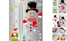 Snowman Refrigerator Magnets Set of 14, Christmas Decorations Snowman